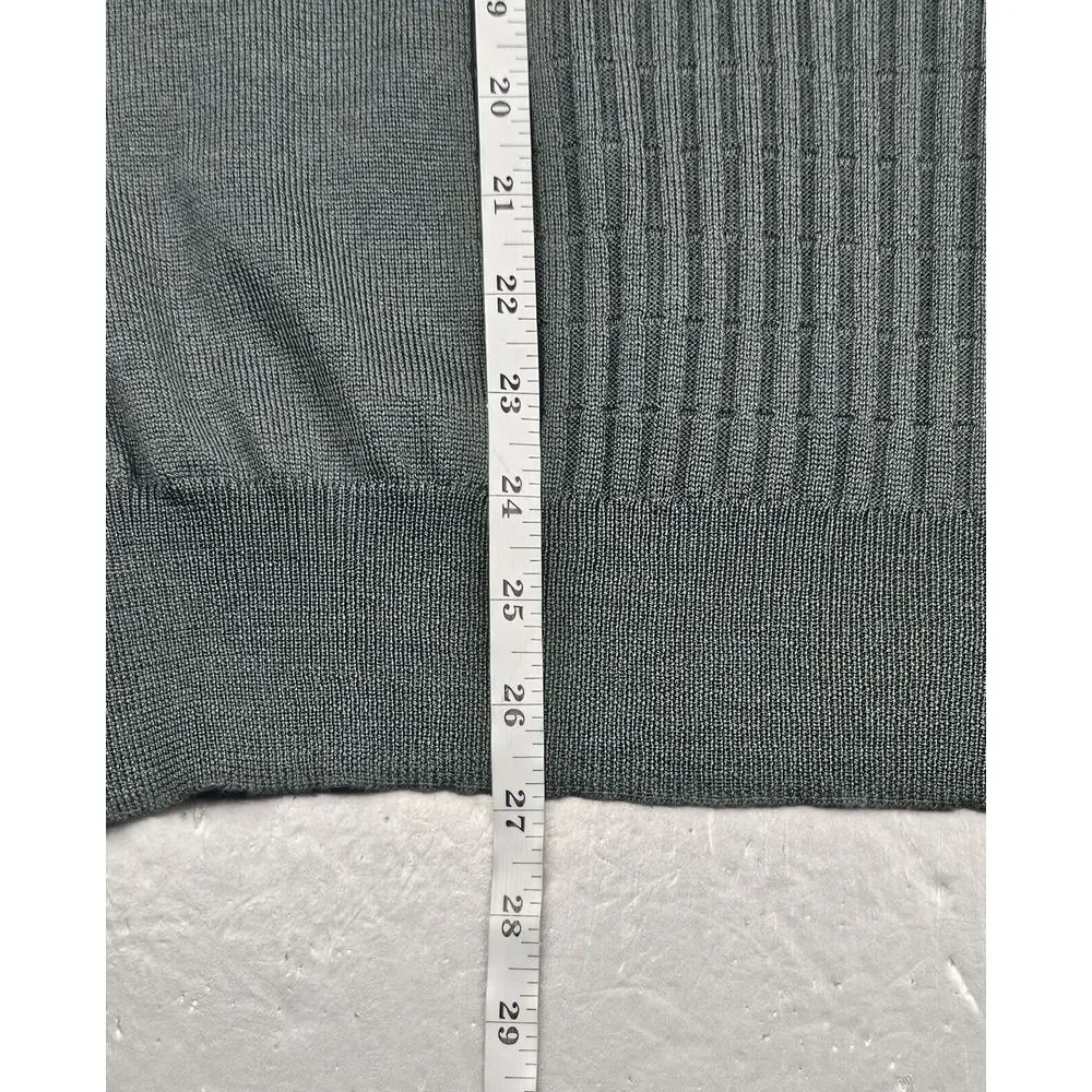 Como Sport Sweater Vest‎ Mens Medium. Green Wool Silk Made in Italy #9MS358 NWT